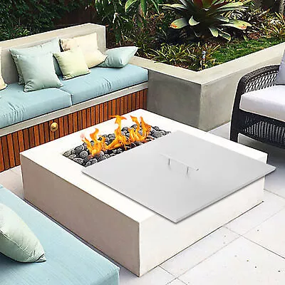 Fire Pit Cover Lid 21 X21  For Drop-in Fire Pit Pan/ Protector Stainless Steel • $56.90