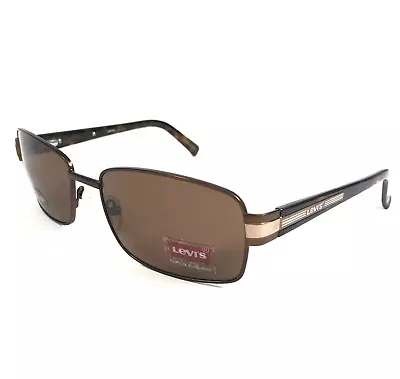 Levi's Sunglasses LSSUN 823-1 Brown Tortoise Rectangular Frames W Brown Lenses • $34.99