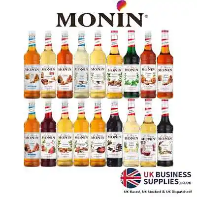 Monin Coffee Syrup Plastic Bottles Multi Flavours 1-2 Litre Coffee Or Cocktails • £8.99