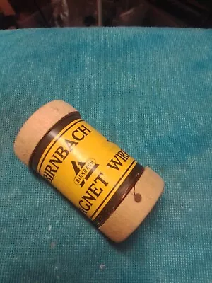 Nos Birnbach Radio Co.  1/4 Pound Wood Spool - Enameled Magnet Wire - #24 Awg • $14.99