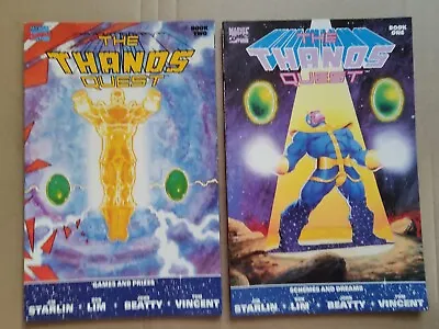 Thanos Quest 1 & 2 Complete Series VF To VF+ 1st Prints Jim Starlin • $33