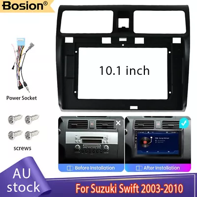 $48 • Buy 10.1'Head Unit Car Stereo Radio Fascia Mask Frame&Cable For Suzuki Swift 2003-10