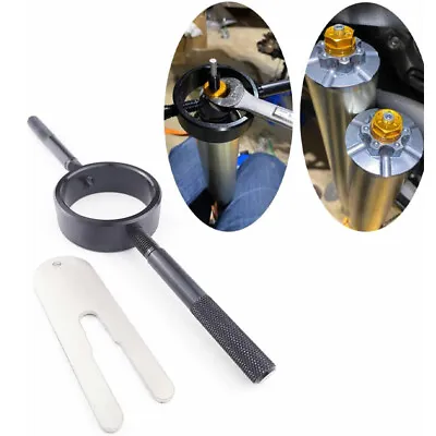 Universal Motorcycle Fork Spring Compressor Tool Kit Radial Pin Spanner + Cartri • $16.19