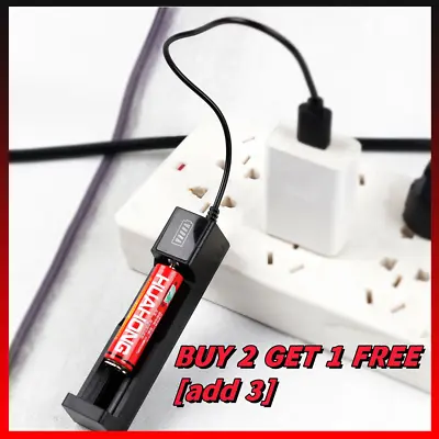 Battery Charge Universal 3.7V Rechargeable Li-ion Battery Smart Charger UK • £2.88