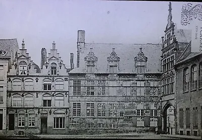 Conciergerie/Lucarnes Ypres Belgium C1900 Magic Lantern Glass Slide • $9.01