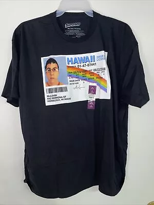 New Superbad McLovin Hawaii License Black Mens T-Shirt XXL 2XL • $10