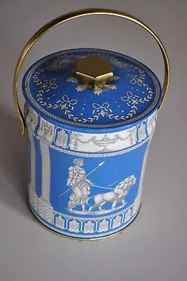 Vintage Decorative Tin By Murray Allen Made In England Blue Gold Roman • $12