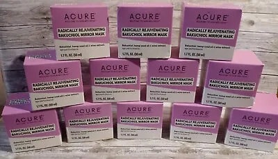 Acure Radically Rejuvenating Mask Bakuchiol Mirror Mask 1.7fl.oz ~ Lot Of 12  • $3