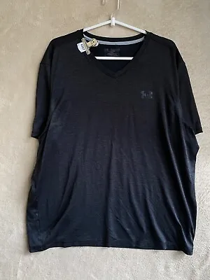 Under Armour T-Shirts Top Size XL Mens Black Logo Short Sleeve Sports • $21