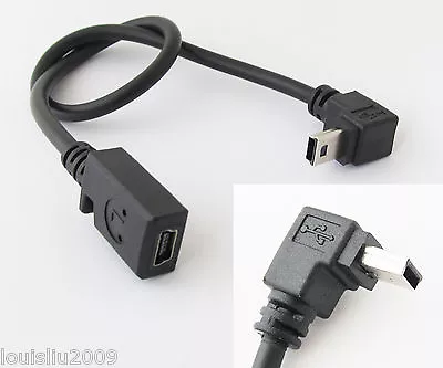 2pcs Mini 5pin USB Male To Female Down Direction Angle 90 Degree USB Adapter New • $3.23
