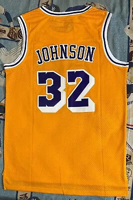 Magic Johnson Los Angeles Lakers Yellow Hardwood Classic • $54