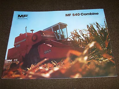 Massey-Ferguson MF 540 Combine Brochure • $12.95