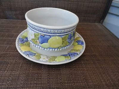 Vintage Vernon Ware Metlox FLORENCE Gravy Boat With Attached Underplate HTF • $29.99