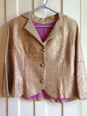 Vintage 1940s Cream Brocade Jacket • $8