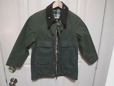 Barbour-  A100 Bedale  Waxed Cotton  Jacket - 4 Front Pockets  - Size 28 -rare • $225