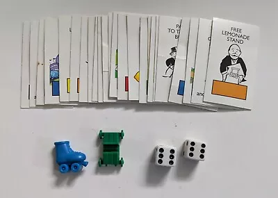 2005 MONOPOLY JUNIOR (Lemonade) Replacement Parts/Pieces 24 Chance Cards 2 Pawn • $2.99