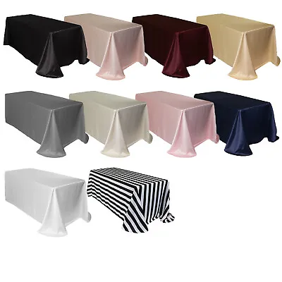 90 X 132 Inch Rectangular L'Amour Tablecloth L'Amour Table Clothes For Weddings • $32.49