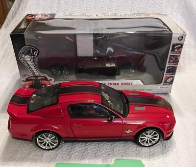 2008 Red Ford Mustang Shelby GT500 Super Snake 1:18 Shelby Collectibles *DESCR* • $90