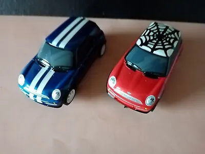 £17.99 • Buy SCALEXTRIC Pair `MINI COOPERS RED & BLUE Ex  Inner City Set  Tested/Working