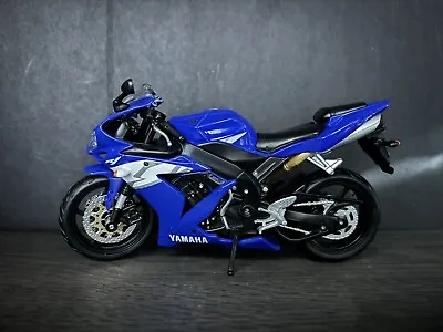 Maisto Yamaha YZF-R1 Blue 5th Gen 1/12 Diecast Scale Model Motorcycle • $14