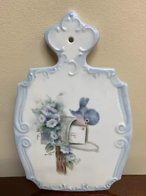 Trivet Gerold Tettau Bavaria Germany Handgefertigt Hot Plate Plaque Bluebird • $49.88