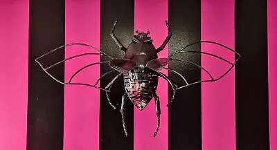Beetle In Flight - Handmade Steampunk Metal Insect Sculpture • $850