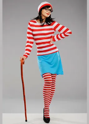 £53.99 • Buy Adult Ladies Wheres Wally Wenda Costume