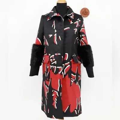 MARNI Coat - Real Fur On Sleeves NWT Size EU 38 (US Size 2) • $549.95