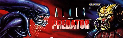 Alien VS Predator AVP Arcade Marquee For Header/Backlit Sign • $15.75
