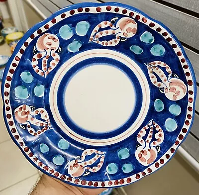 Vietri Pottery- Campagna Style Pattern 8 Inch Plate Made/Painted By Hand-Italy • $24.99