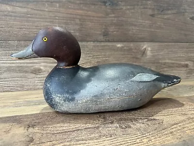 Antique Vintage Wood Duck Decoy **MASON** Redhead Drake Challenge • $799