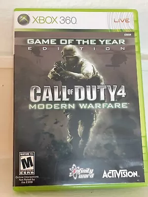 $6 • Buy Xbox 360 Call Of Duty 4 Modern Warfare Activision Art Case & Manual Only ( READ)