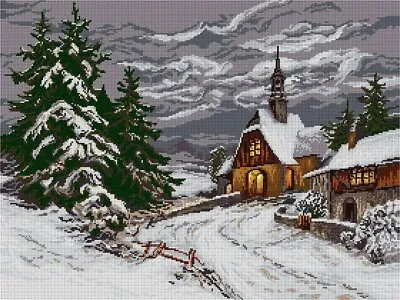 $23.50 • Buy  Winter  Printed Needlepoint Tapestry  Canvas Collection D'art 10330