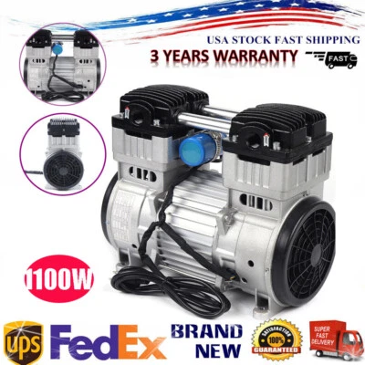 $231.82 • Buy 7CFM Oilless Diaphragm Vacuum Pump Oil Free Electric Motor Vacuum Pump+Silencer