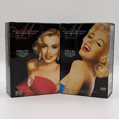 Marilyn Monroe Diamond Collection : Volume 1 & 2 DVD Movie Sets Region 4 PAL • $22.64