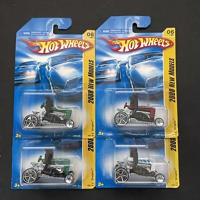 Hot Wheels - DRAGTOR - 2008 New Models #6 - Lot Of 4 - See Photos For Variants • $2.99