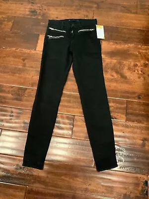 J Brand Zoey Black Denim Skinny Jeans Size 25 • $24.80