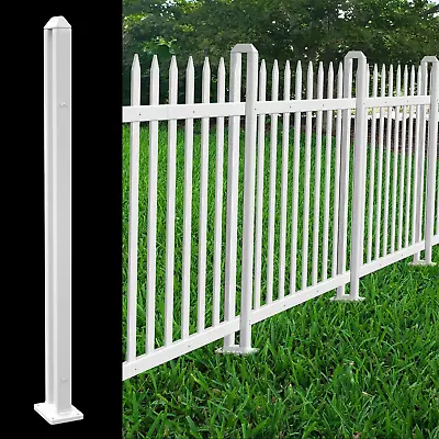 Vinyl Picket Fence Post Kit 36  High For Straight PVC Decorative Fence Installe • $44.94