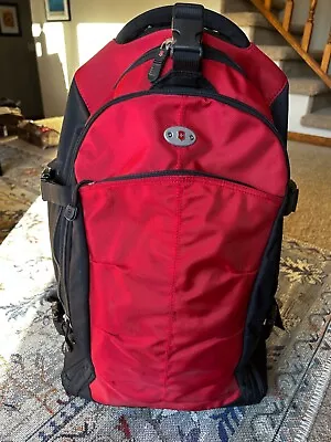 Victorinox Swiss Army E-motion 360 22  Wheeled Backpack Carry On Luggage Blk/Red • $100