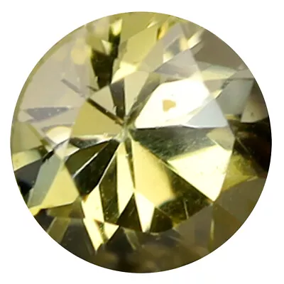 0.49 Ct World Class Round Cut (5 X 5 Mm) Tanzania Yellow Tanzanite Gemstone • $9.99