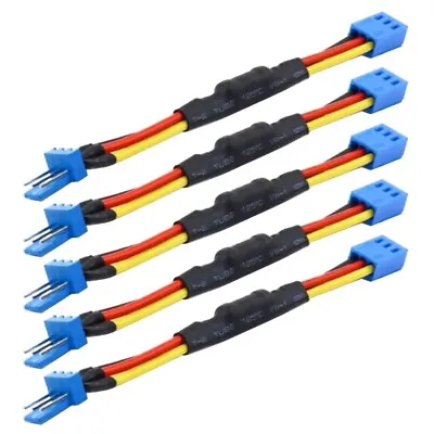 5pcs/lot Fan Resistor Cable 3Pin Male To 3Pin Female Connector Reduce PC CPU Fan • £5.86