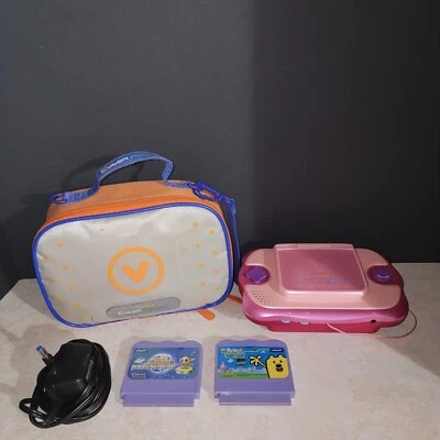 $30 • Buy V Smile Cyber Pocket Learning System With Case & 2 Games