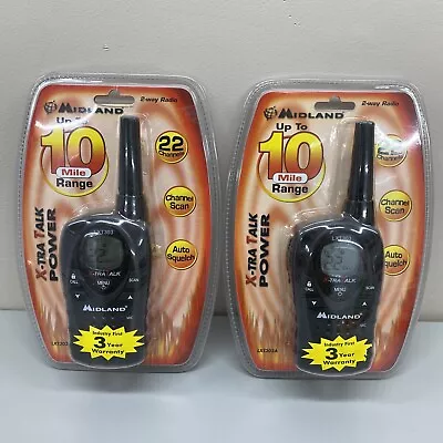 Lot Of 2 Midland (LXT-300) 10 Mile Radio / Walkie-Talkies New Sealed • $35