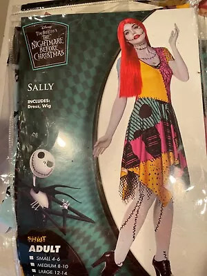 $39.95 • Buy Nightmare Before Christmas Sally Halloween Costume Adult XL Overnight Aavlb