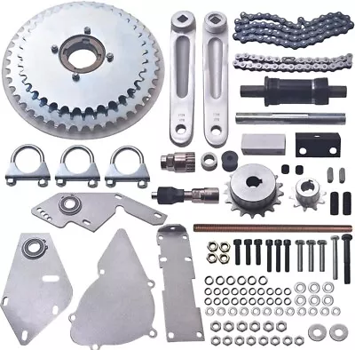 Shifter Kit Jackshaft Kit 415 Chain 66cc 80cc Gas 2-stroke Bicycle Silver  • $59.95