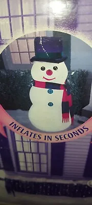 5FT Christmas Inflatable Snowman With LED Light Party Blown Outdoor Yard Decor • $32