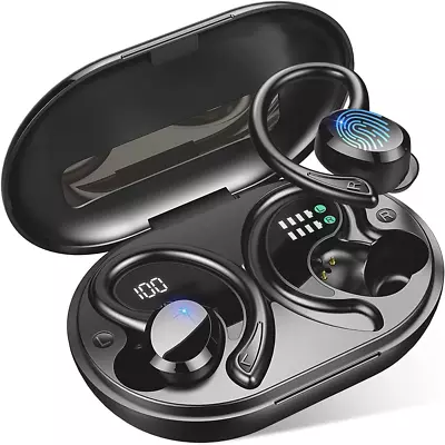 Wireless Earbuds Bluetooth 5.1 Headphones With Mic IP7 Waterproof Ear Hooks • $31.98