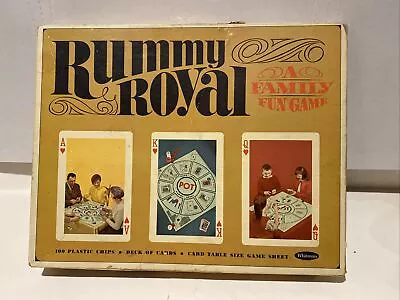 Vintage 1965 Rummy Royal Card Board Game Set By Whitman - No Cards • $17.99