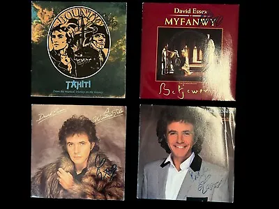 4 X David Essex SIGNED 7” Vinyl Records • £49.99