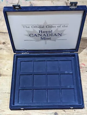 Empty Royal Canadian Mint Official Coins Presentation Box Blue Great Condition • £15